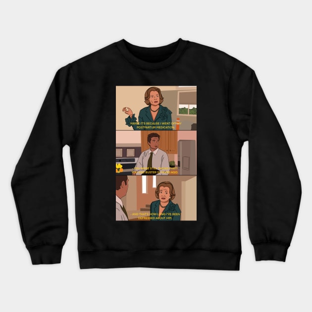 Arrested Development Funny Scene Fan Art Crewneck Sweatshirt by taheldesigns